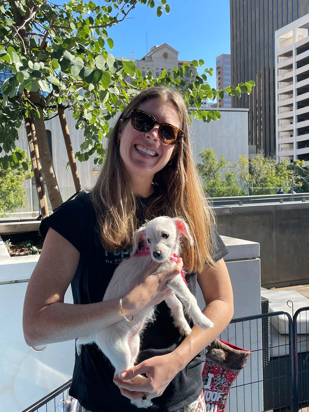 For the entire event, tenants enjoyed the comfort food and comfort pups, cycling through the event - with the die-hards returning again and again for