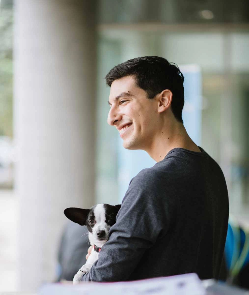 A samsung in-office event with puppy love™ puppies being loved by every employee!