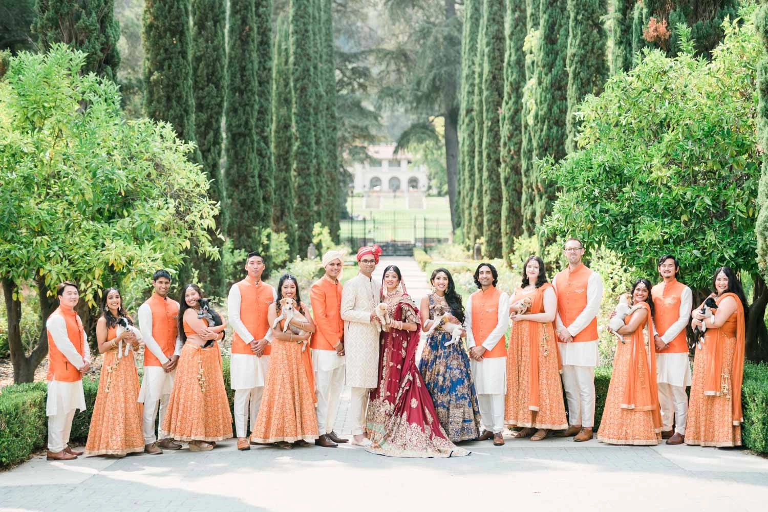A beautiful wedding with puppy love™ as their out of the box wellness idea!